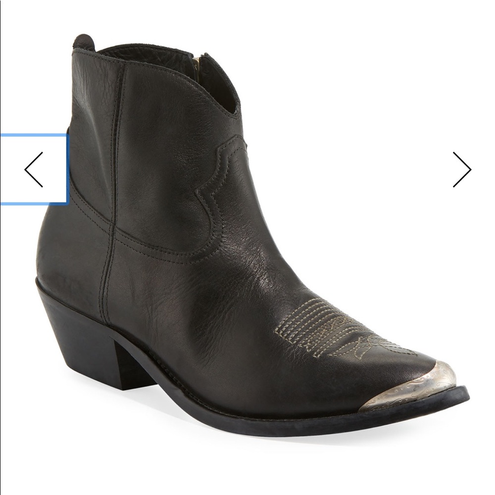 Golden Goose Young Cowboy Ankle Boots $890